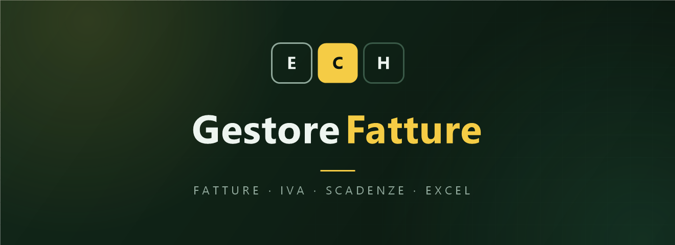 ECH GestoreFatture — fatture, IVA, scadenze in Excel